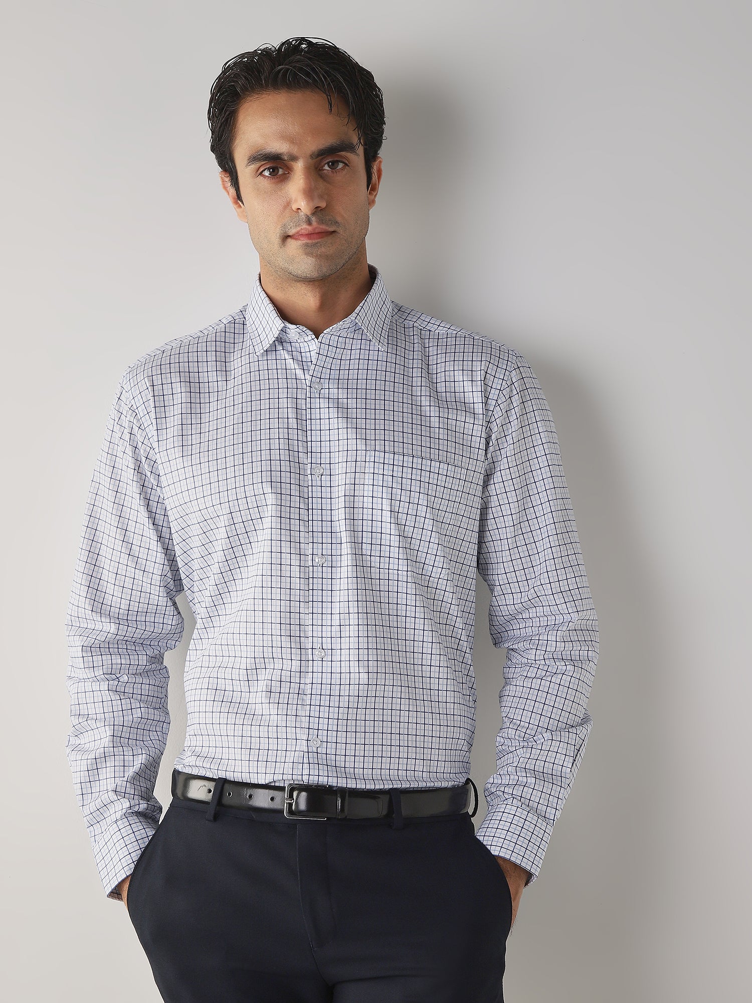 Shirts - White/Blue | Classic Formalwear