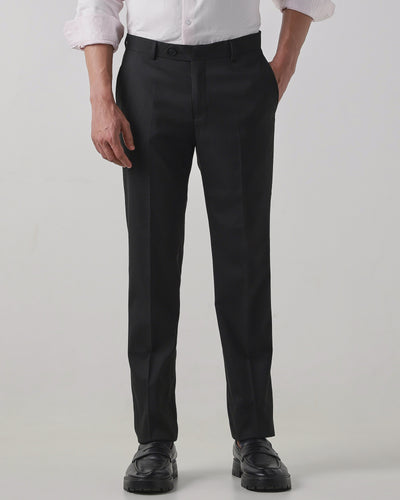 Black Regular Fit Trouser