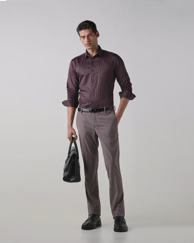 Light gery Regular Fit Trouser
