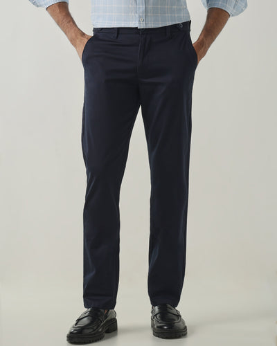 Navy REGULAR Smart Casual Trousers