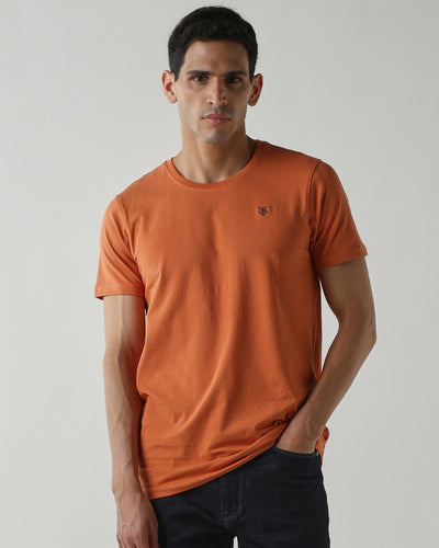 Topwear Single Jersey T-Shirts – Apricot
