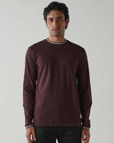 Topwear Premium Pique Knit Fabric T-Shirts – Coffee