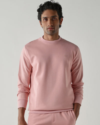 Round Neck Full sleeve Sweatshirts – Sliver Pink
