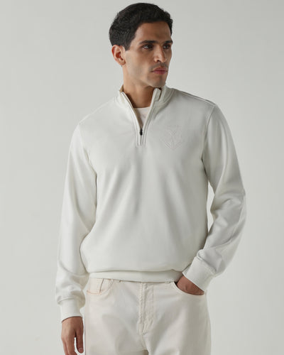 Round Neck Full sleeve Sweatshirts – Ivory