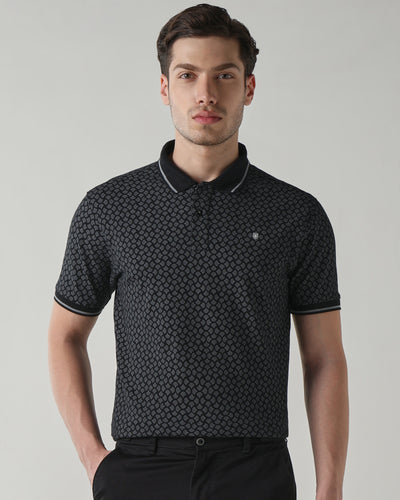 Men Regular Fit T-Shirt Moonless Night