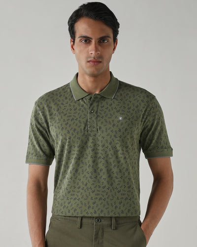 Men Regular Fit T-Shirt Loden Green
