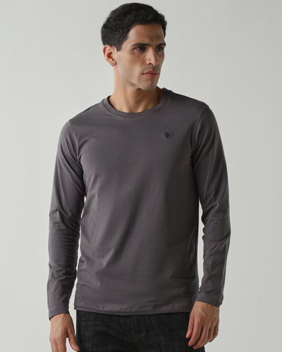 Topwear Jersey Knit Fabric T-Shirts – Dk Grey