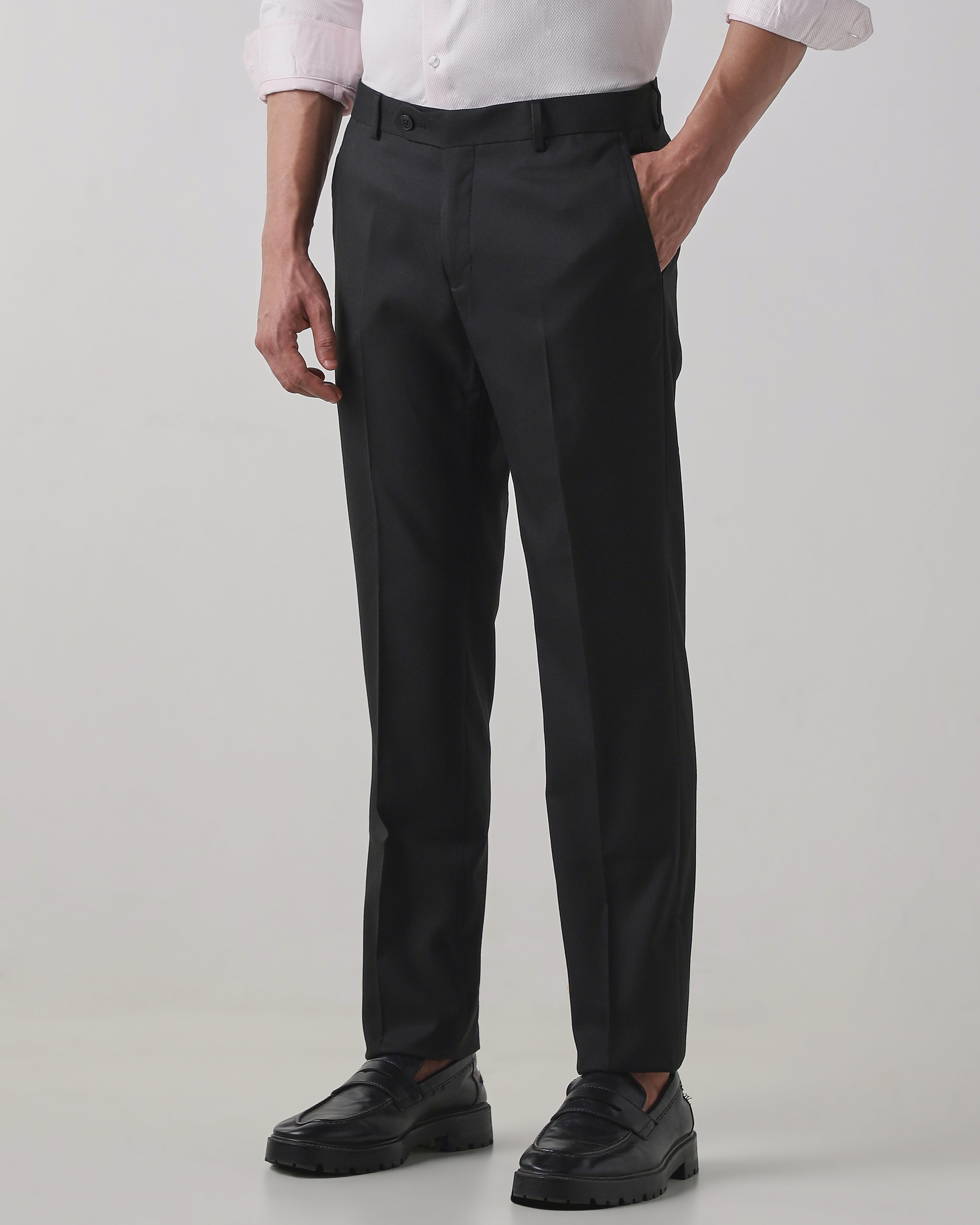 Black Regular Fit Trouser