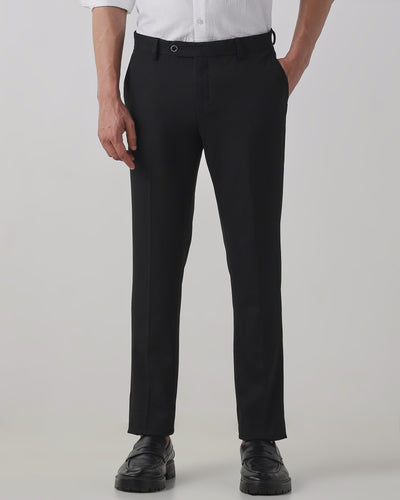 Black Regular Fit Trouser