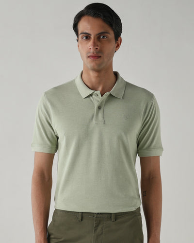 Men Regular Fit T-Shirt Celadon Green