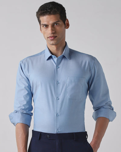 Blue Regular Fit Shirt