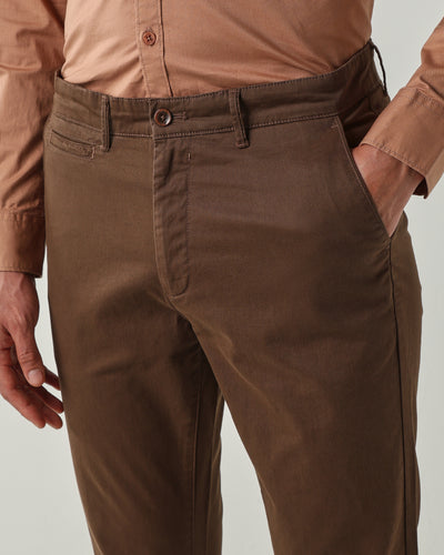 Men Regular Fit Trousers Brown