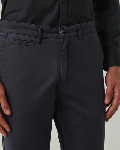 Men Regular Fit Trousers Navy