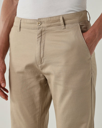 Men Regular Fit Trousers Beige