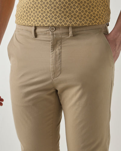 Men Regular Fit Trouser Beige