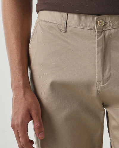 Men Regular Fit Trouser Fawn