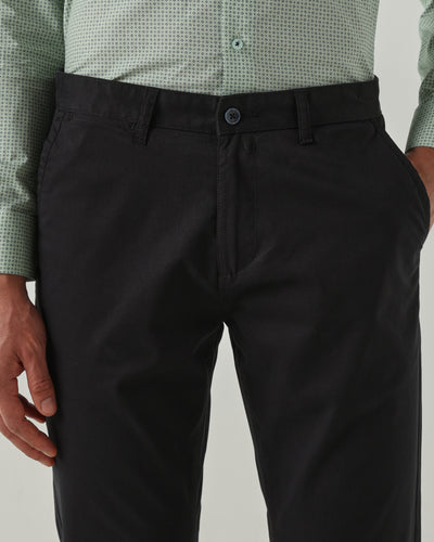 Men Regular Fit Trousers Black