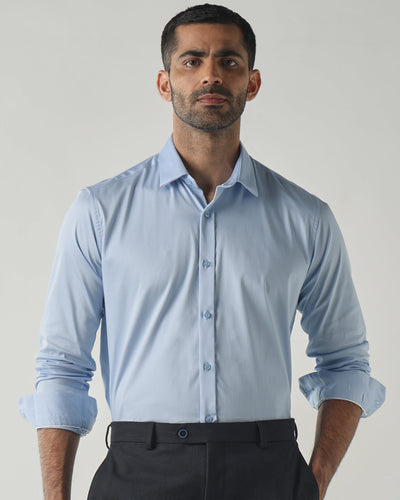 Sky Blue Slim fit Fashion Formal Shirts