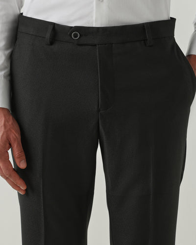 Men Tailor Fit Trousers Black
