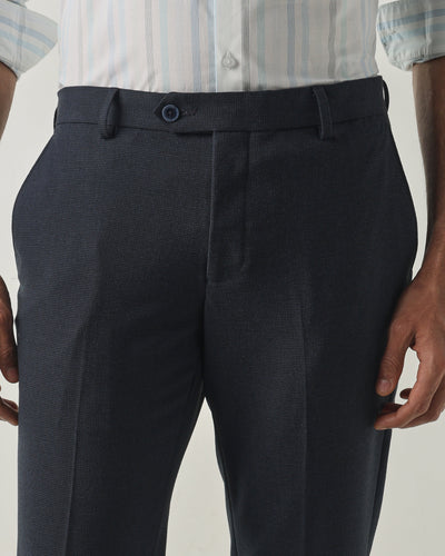 Blue Mel Tailor Fit Fashion Formal Trousers