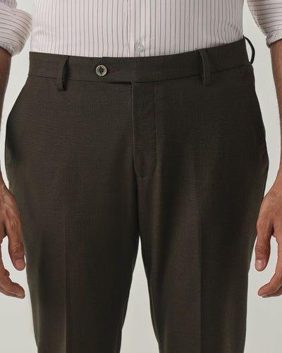 Olive Tailor Fit Fashion Formal Trousers