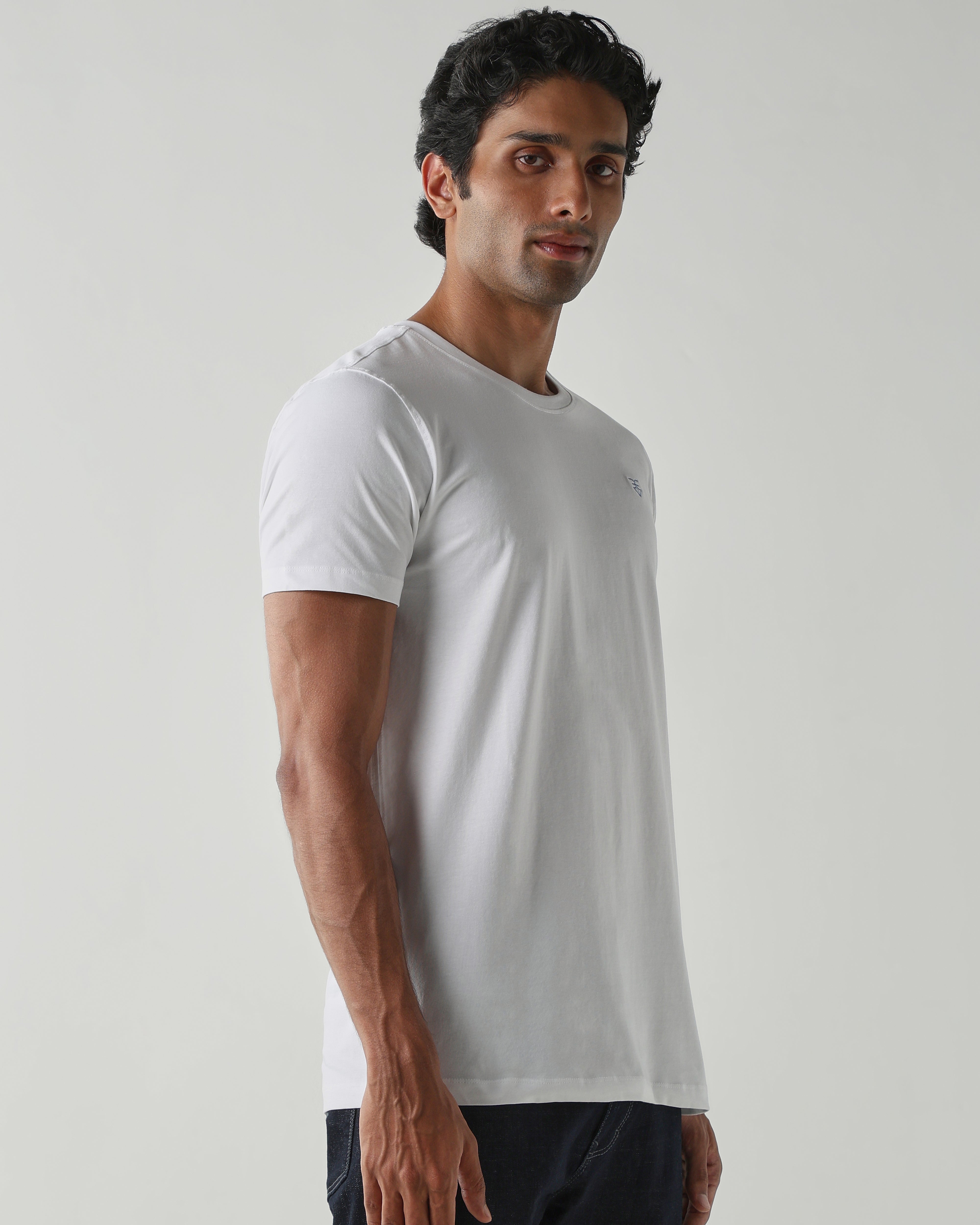 Topwear Single Jersey T-Shirts – White