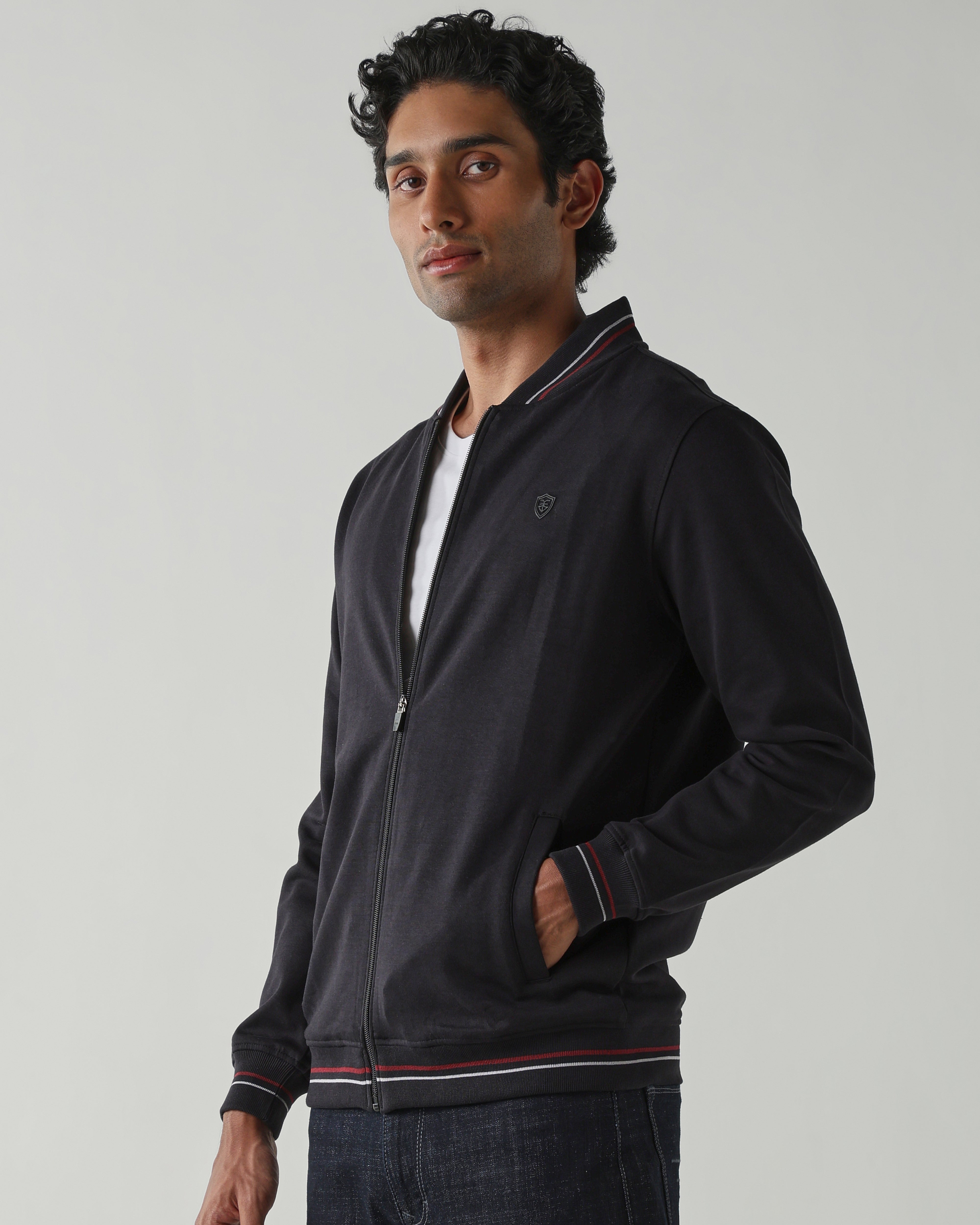 Round Neck Full sleeve Sweatshirts – Anthracite