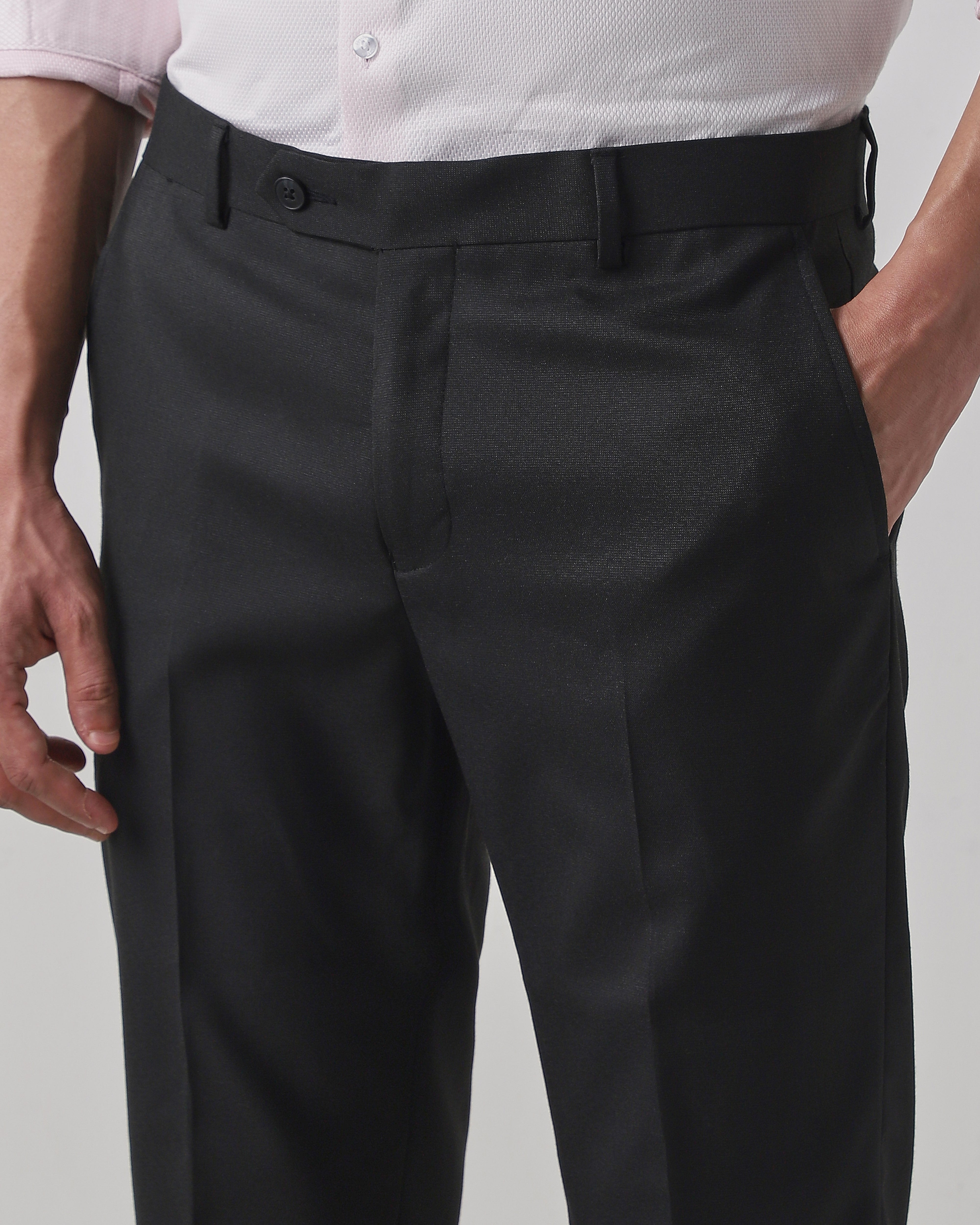 Black Regular Fit Trouser
