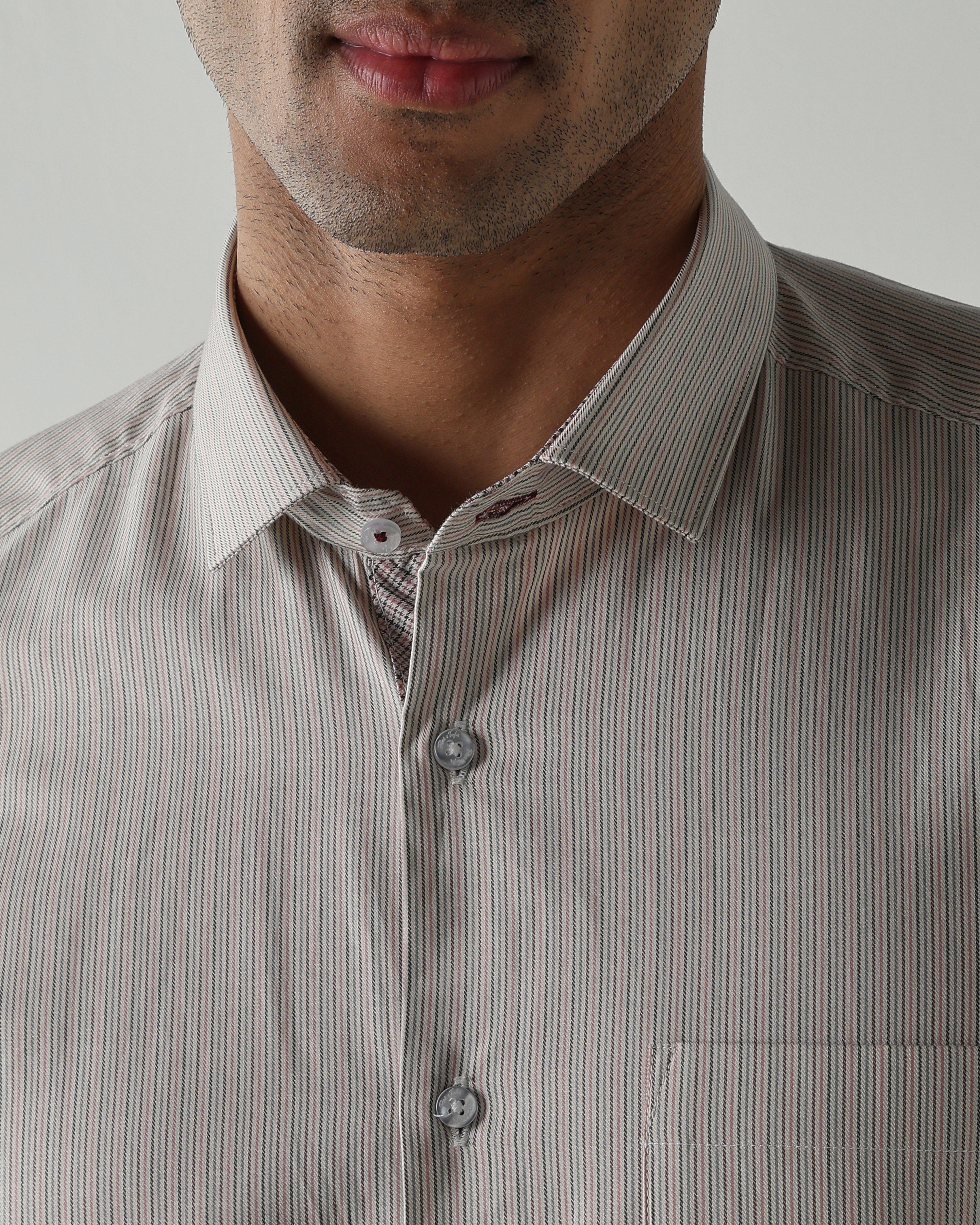 Pink Pure Cotton Shirts for Men | Slim Fit Luxury Wear