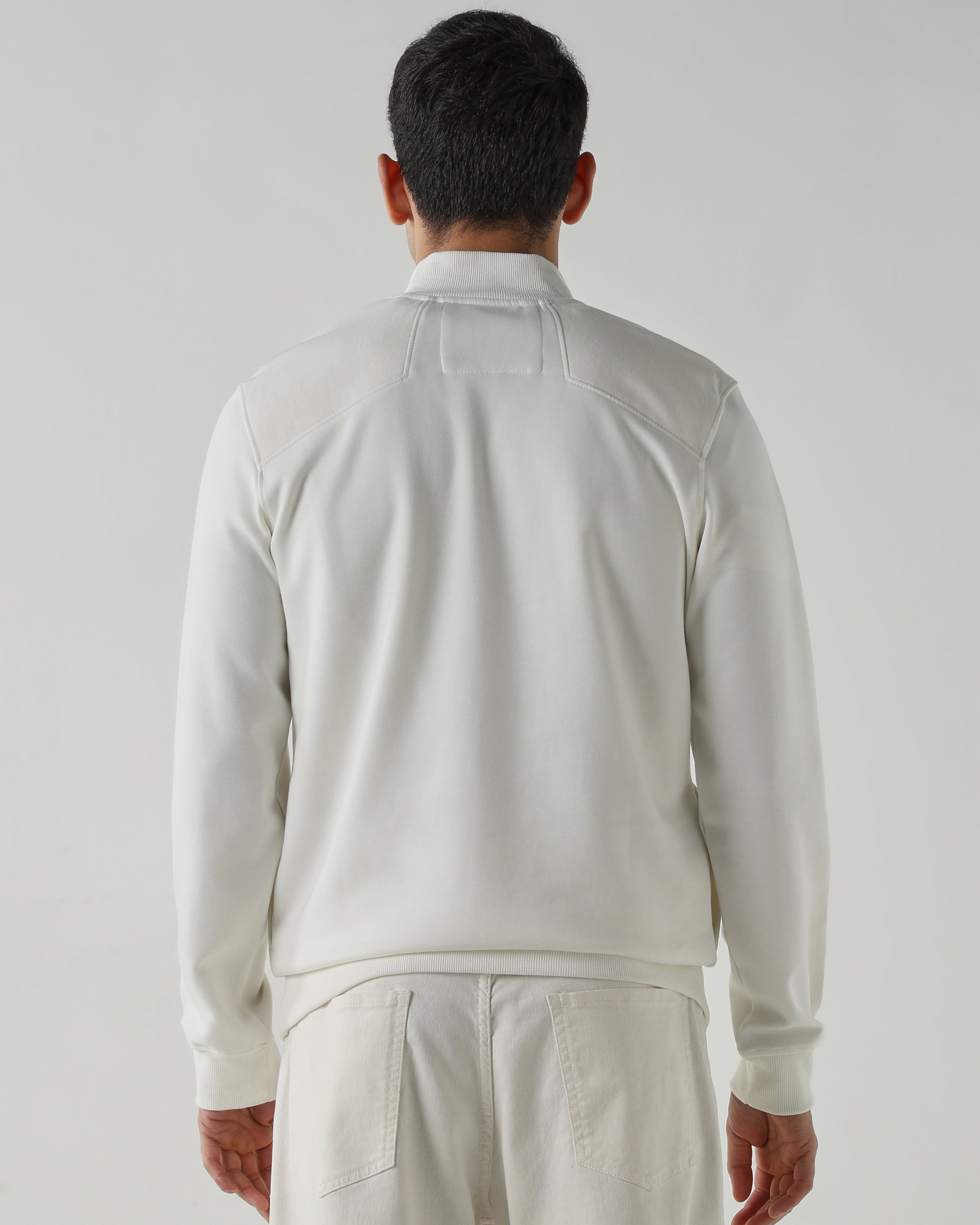 Round Neck Full sleeve Sweatshirts – Ivory