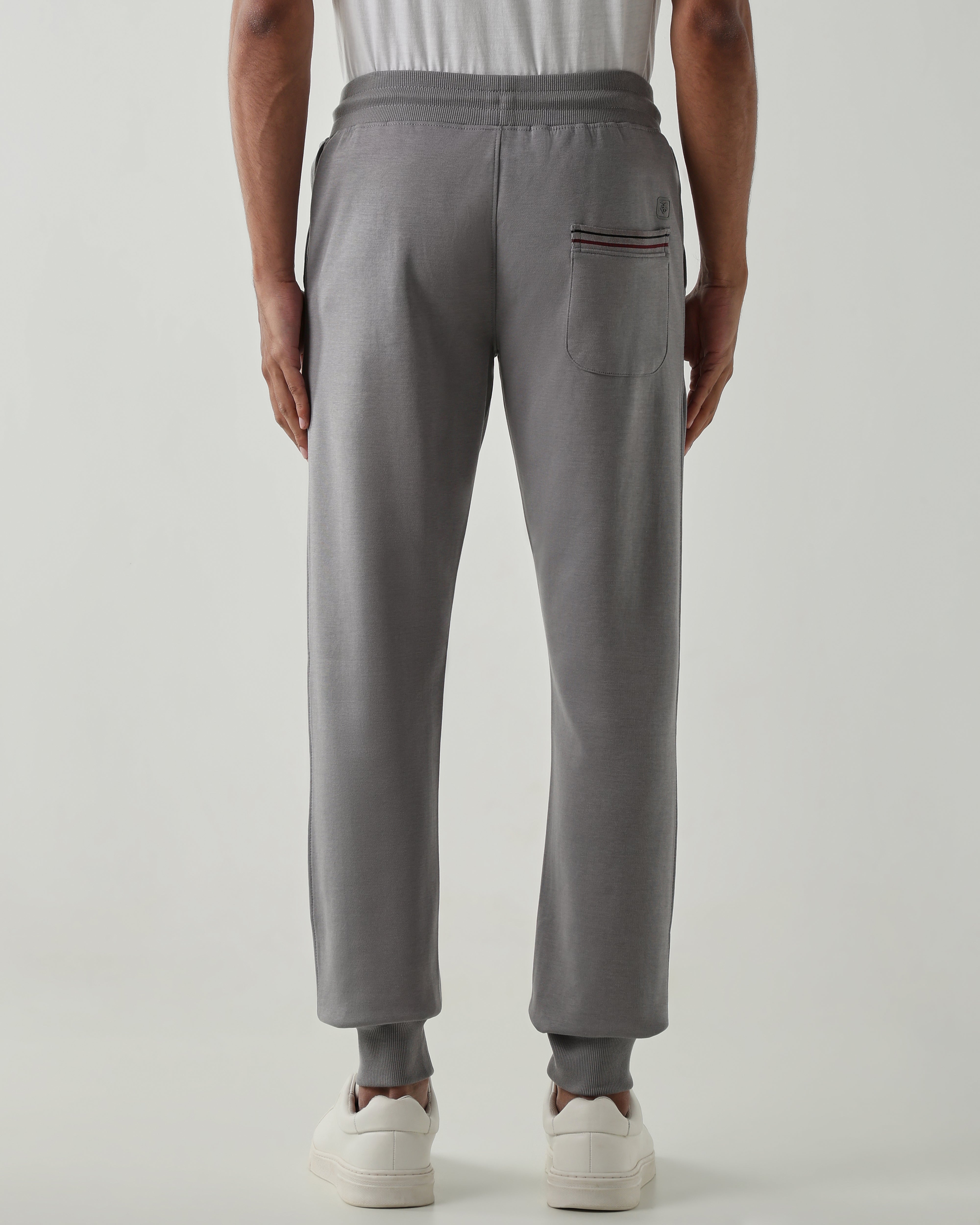 Rib at Waist and bottom Flat Front Joggers – Night Owl