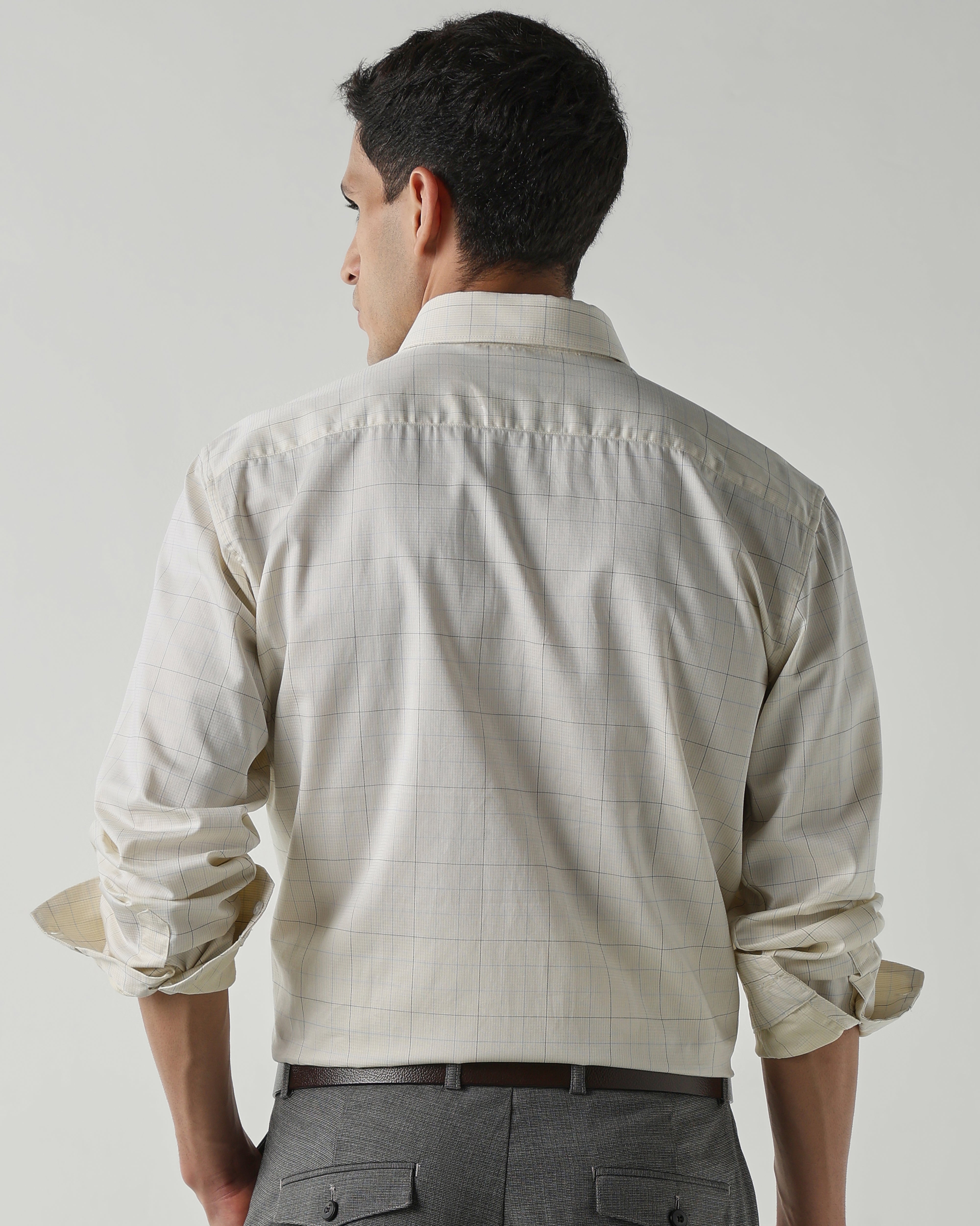 Fawn Pure Cotton Shirts for Men | Slim Fit Luxury Wear