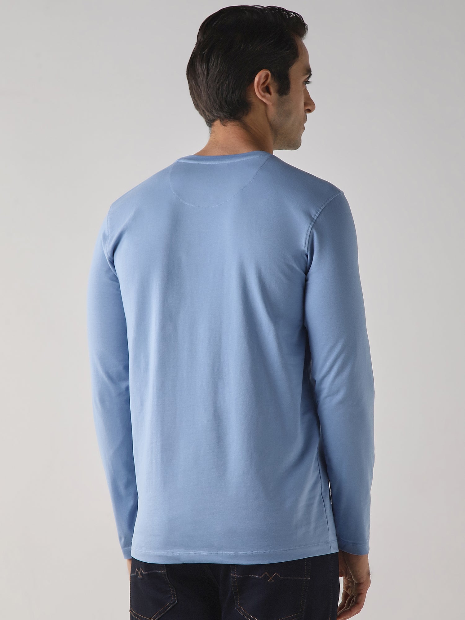 Air force Solid Cotton Lycra Slim Fit Formal Full Sleeve Shirt