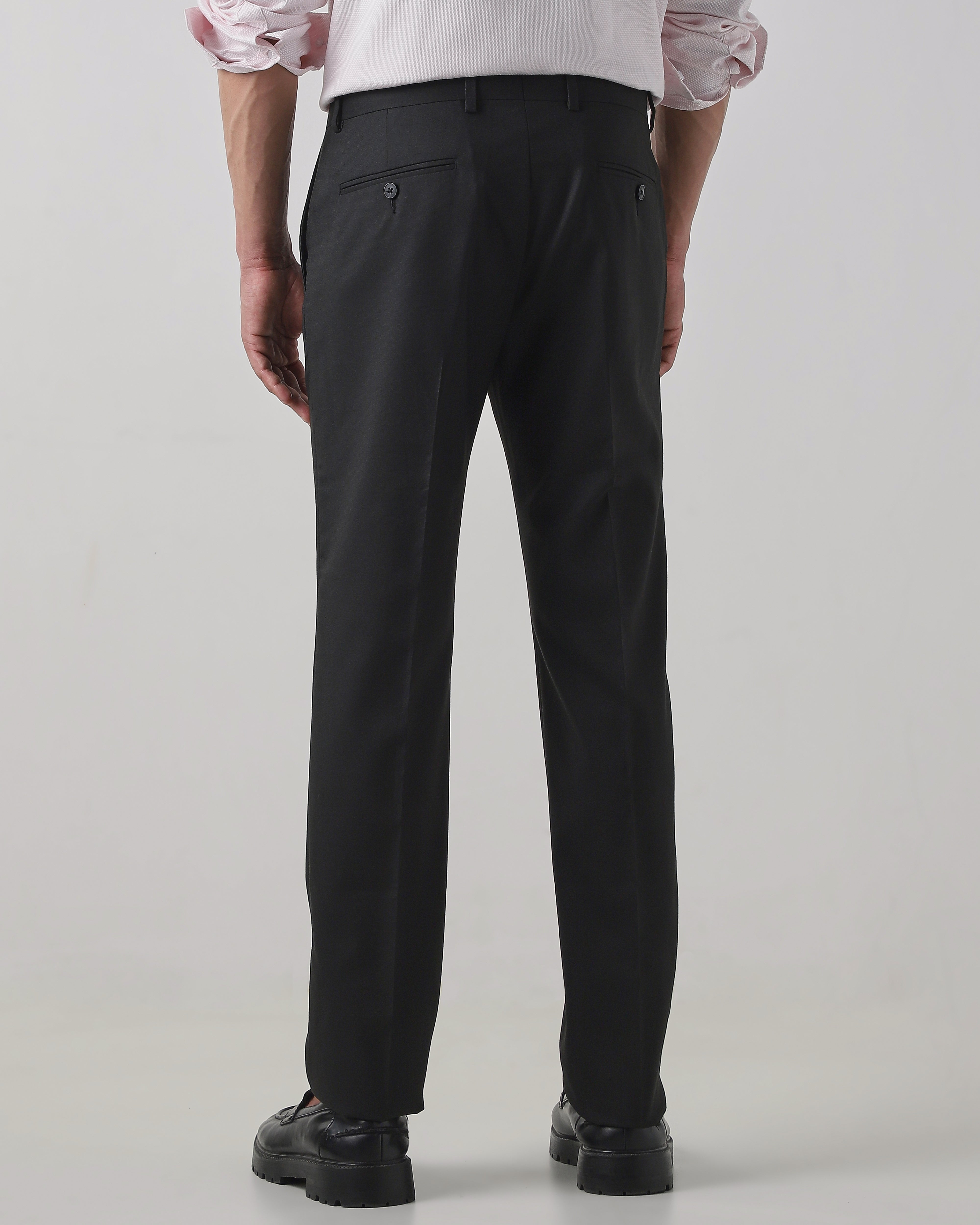Black Regular Fit Trouser