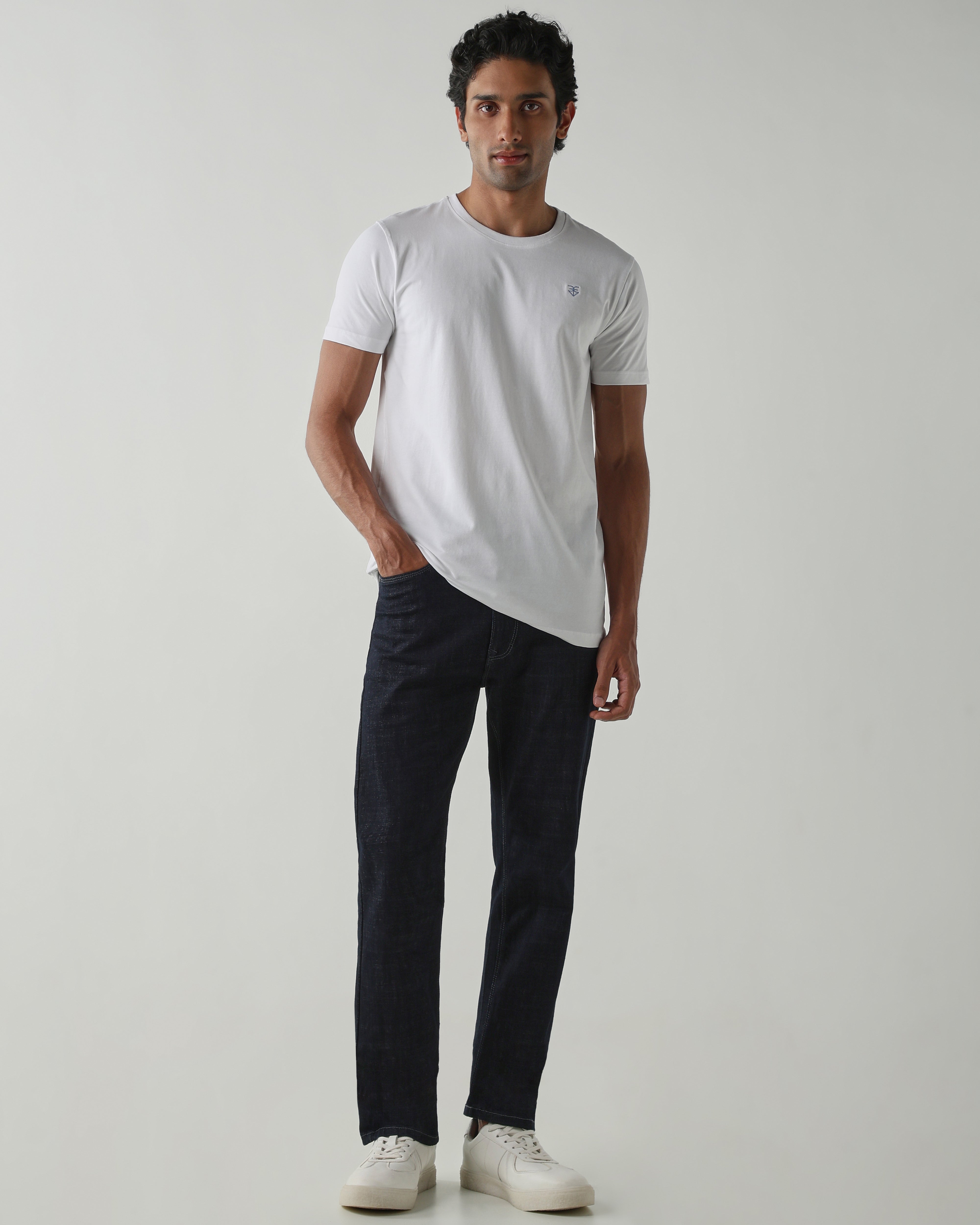 Topwear Single Jersey T-Shirts – White