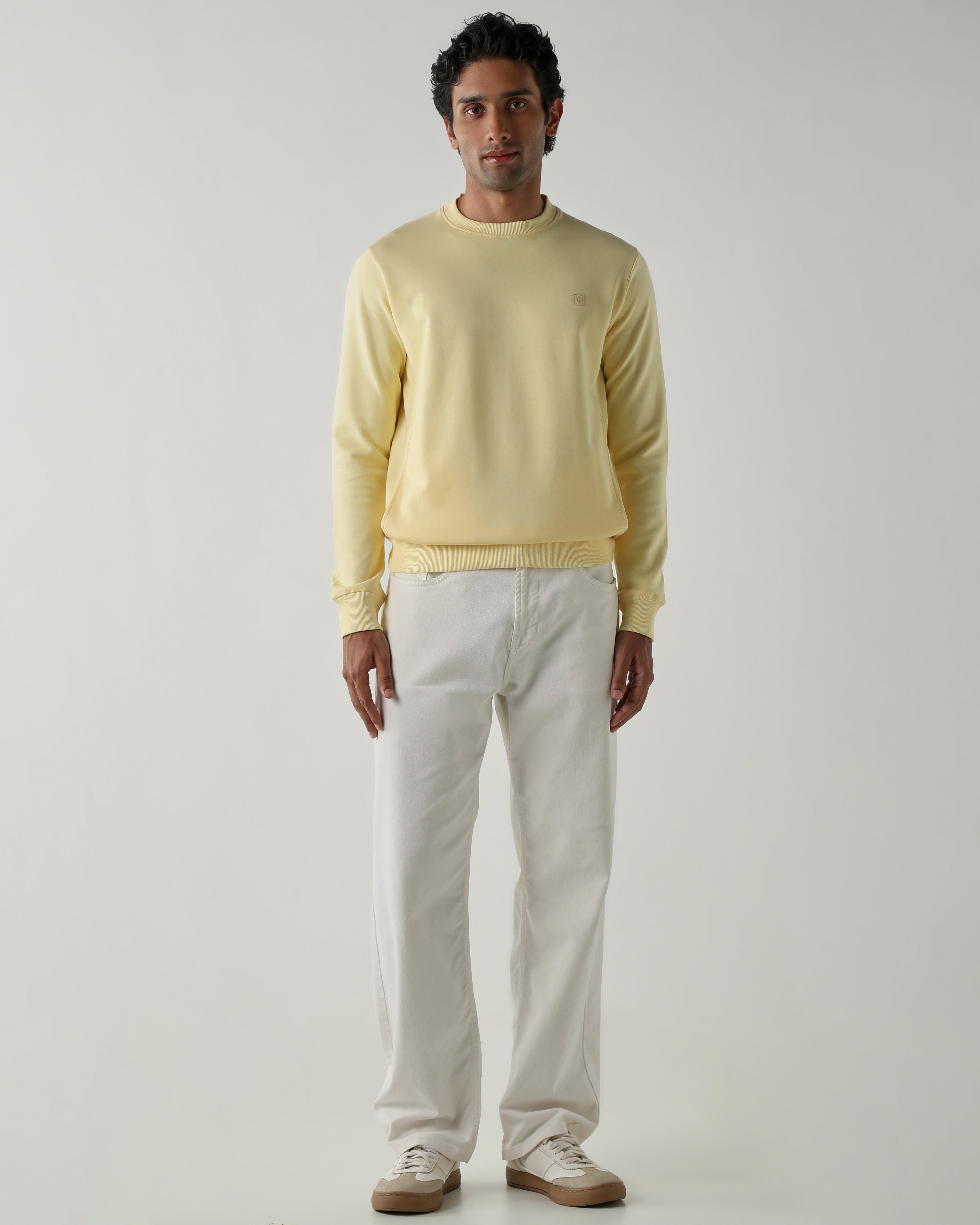 Round Neck Full sleeve Sweatshirts – French Vanilla