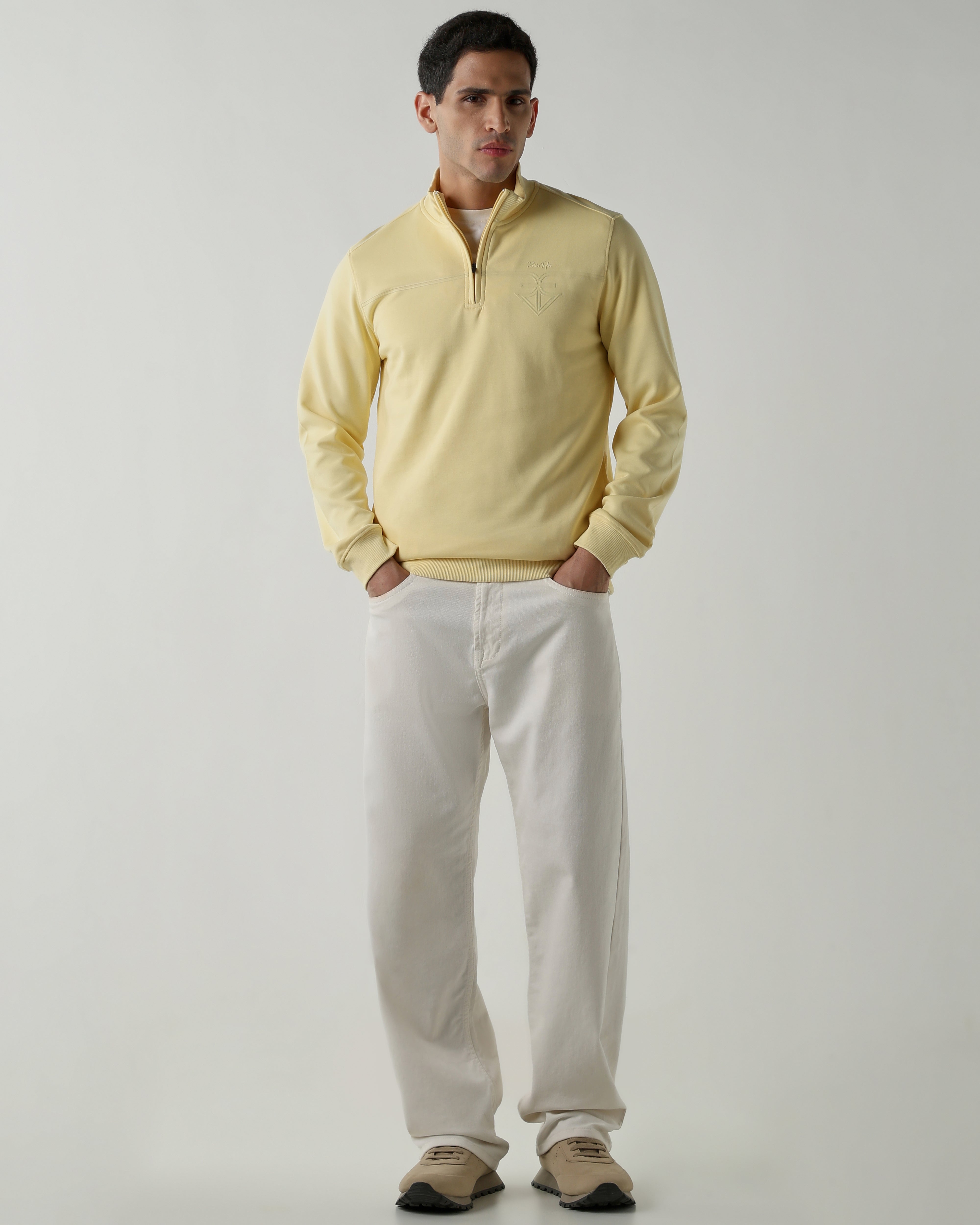 Round Neck Full sleeve Sweatshirts – French Vanilla