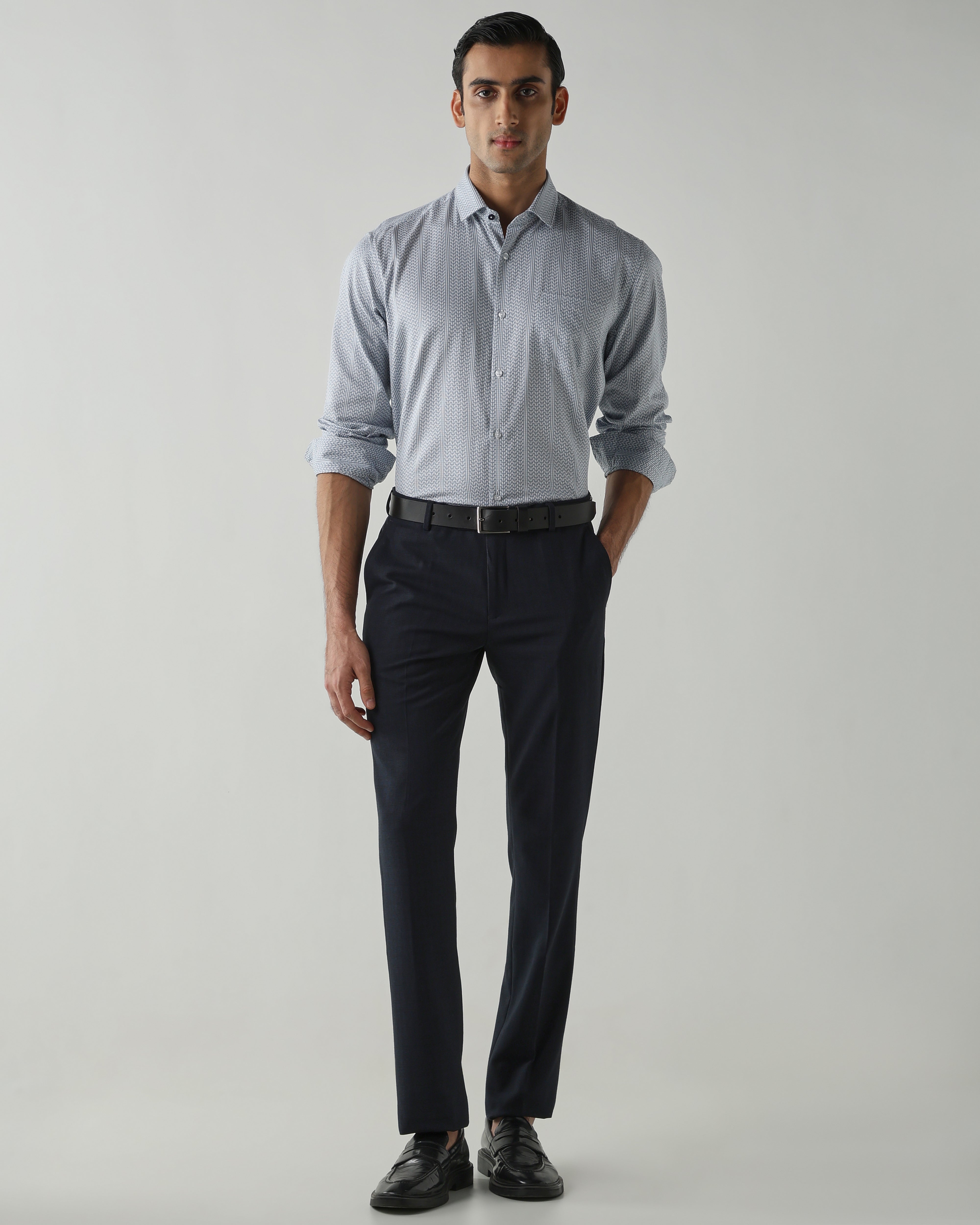 Sky Blue shirts crafted in 100% cotton