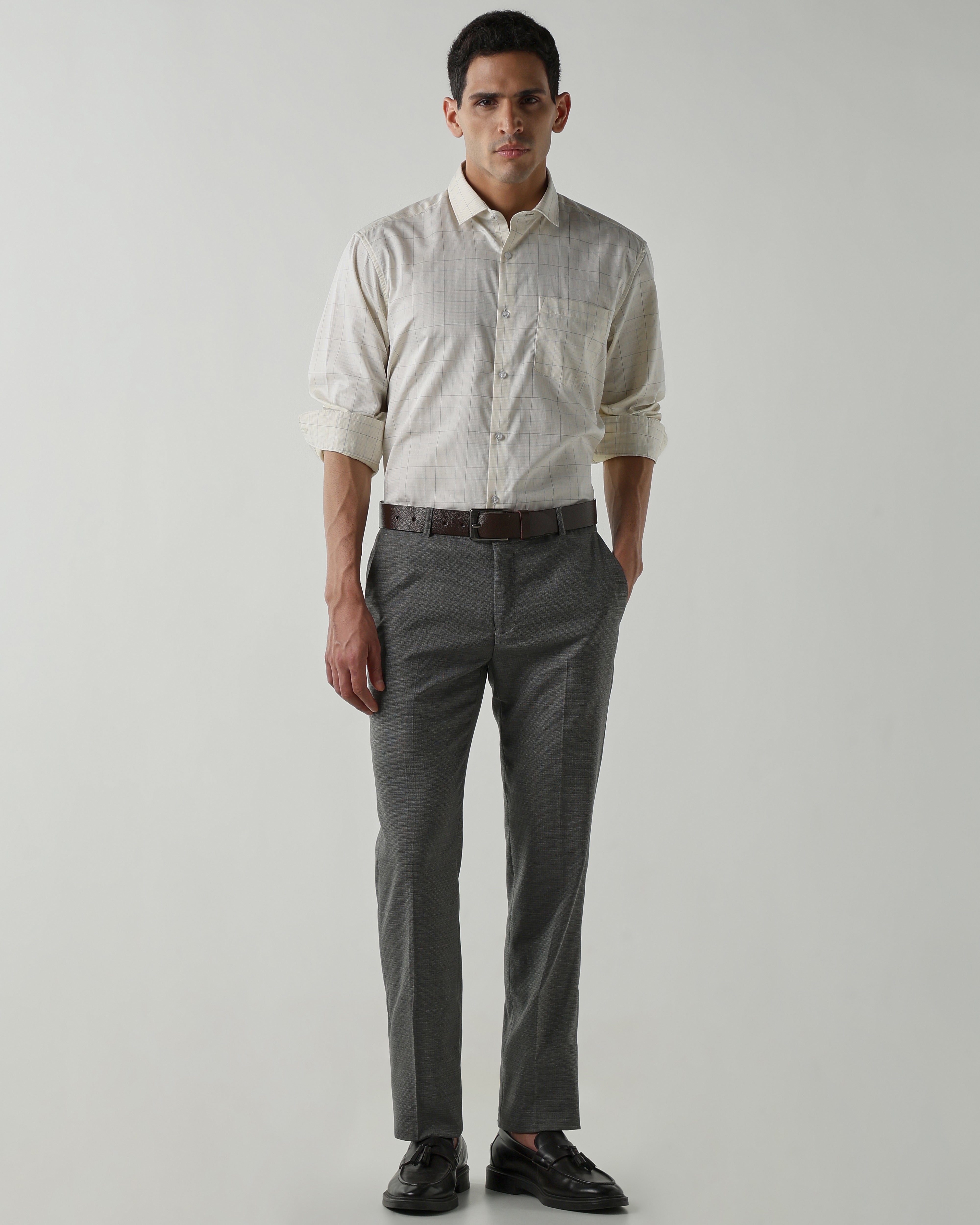Fawn Pure Cotton Shirts for Men | Slim Fit Luxury Wear