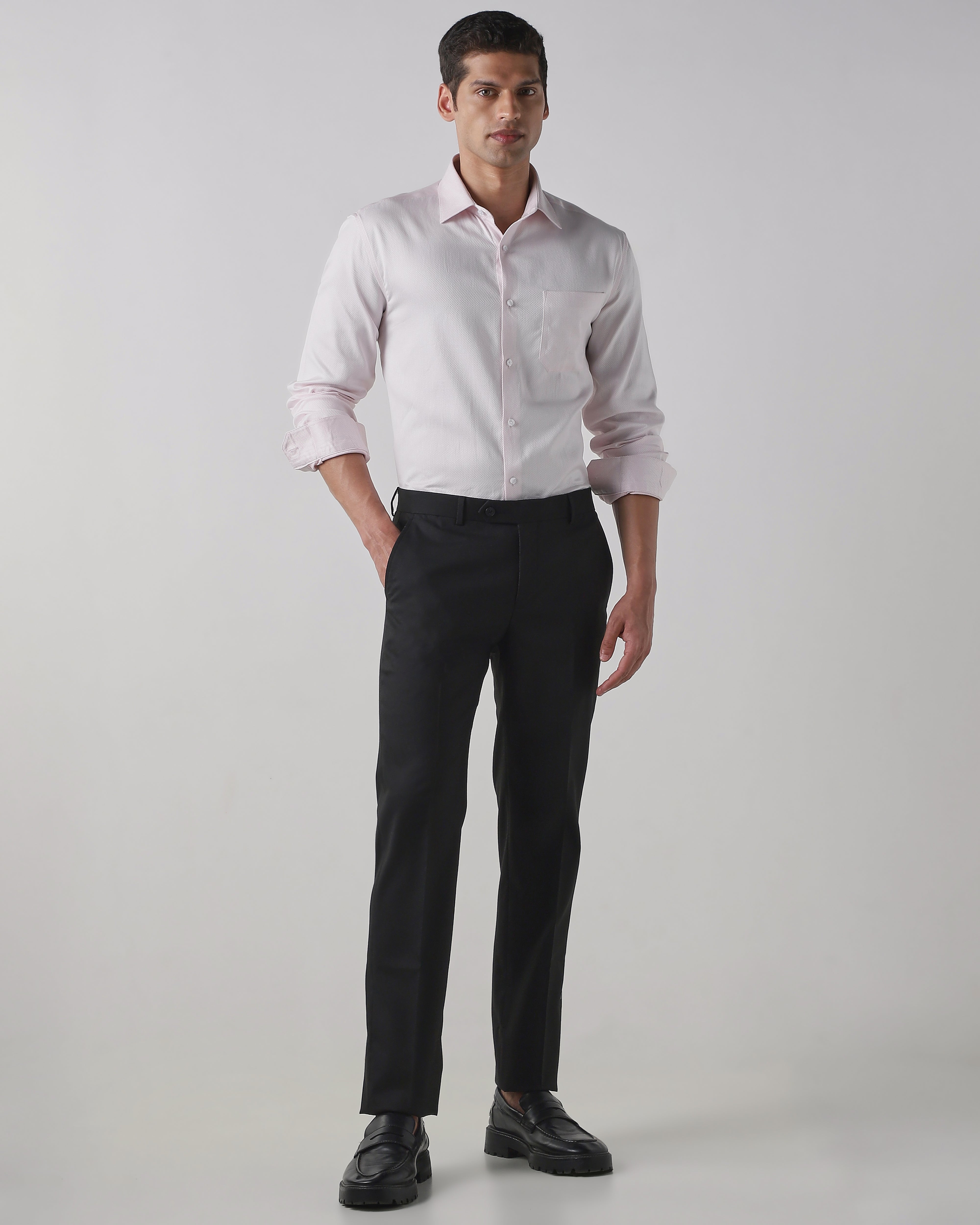 Black Regular Fit Trouser