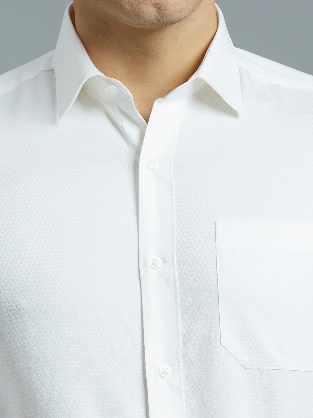 Timeless White Solid 100% Cotton Regular Fit Formal Full Sleeve Shirt