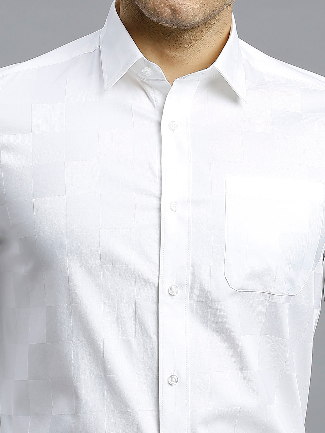 Versatile White Solid 100% Cotton Regular Fit Formal Full Sleeve Shirt