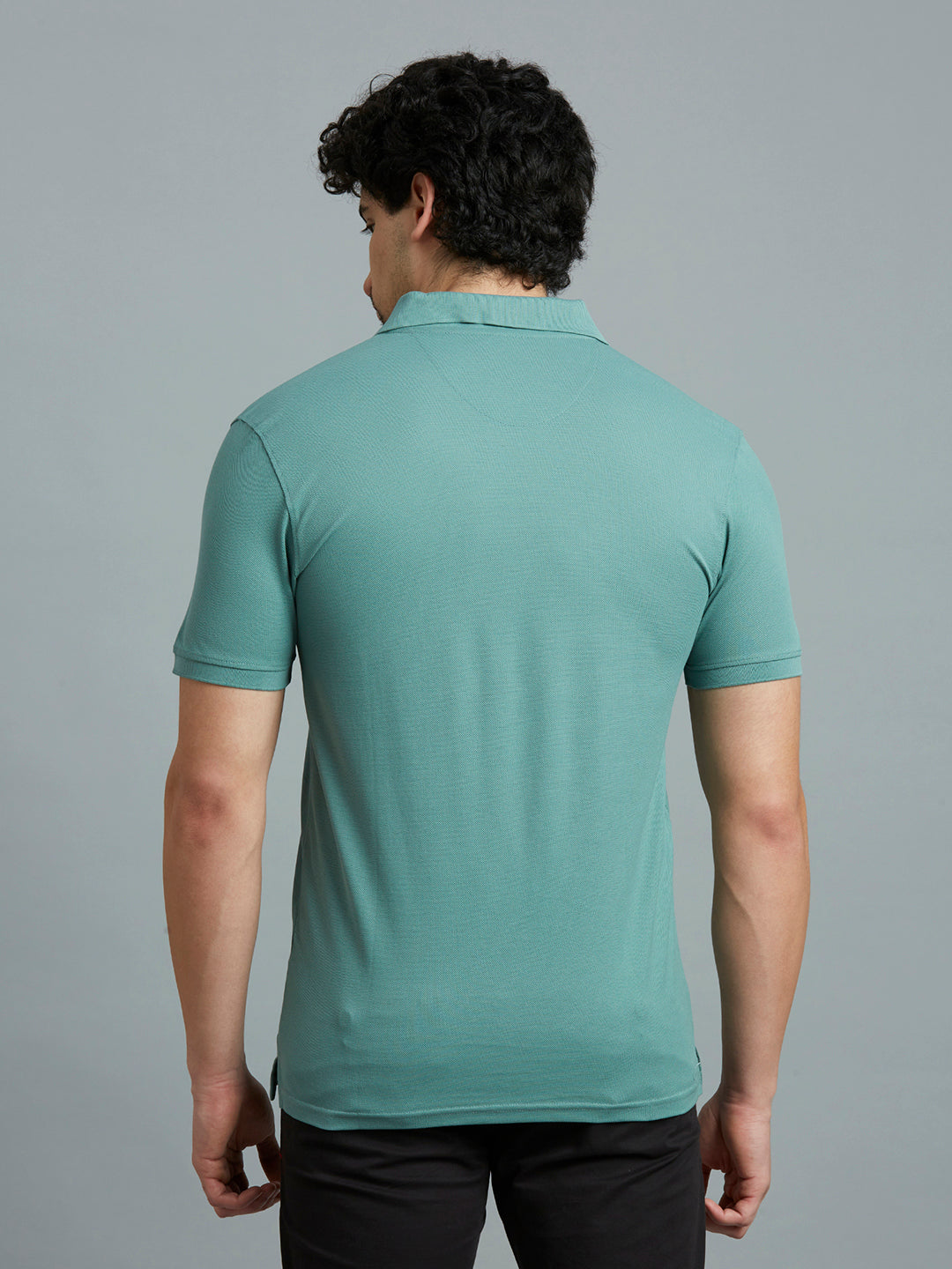 Mint Pq 100% Cotton Slim Fit Casual Half Sleeve T-Shirt