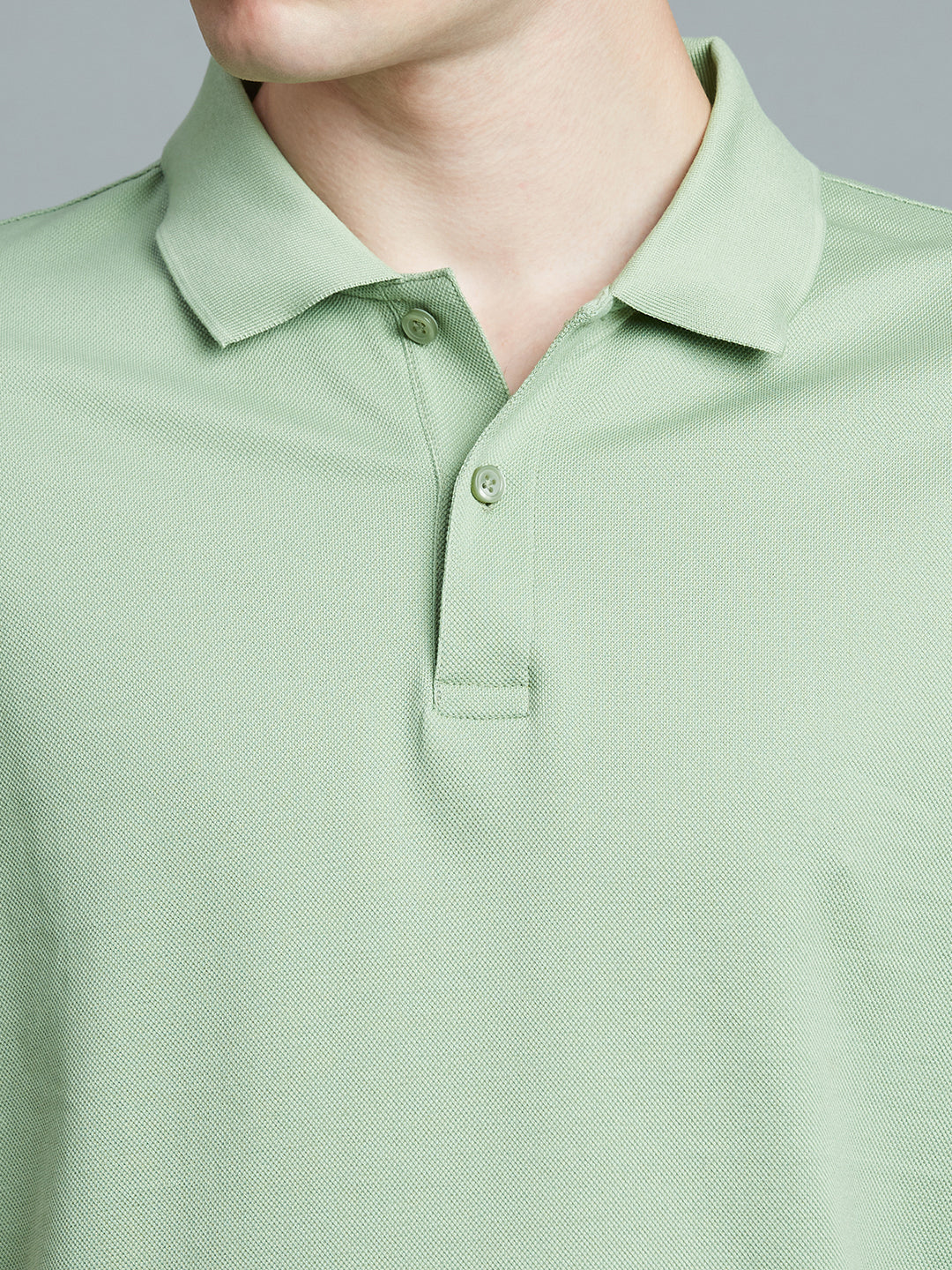 Saga Green Pq 100% Cotton Slim Fit Casual Half Sleeve T-Shirt