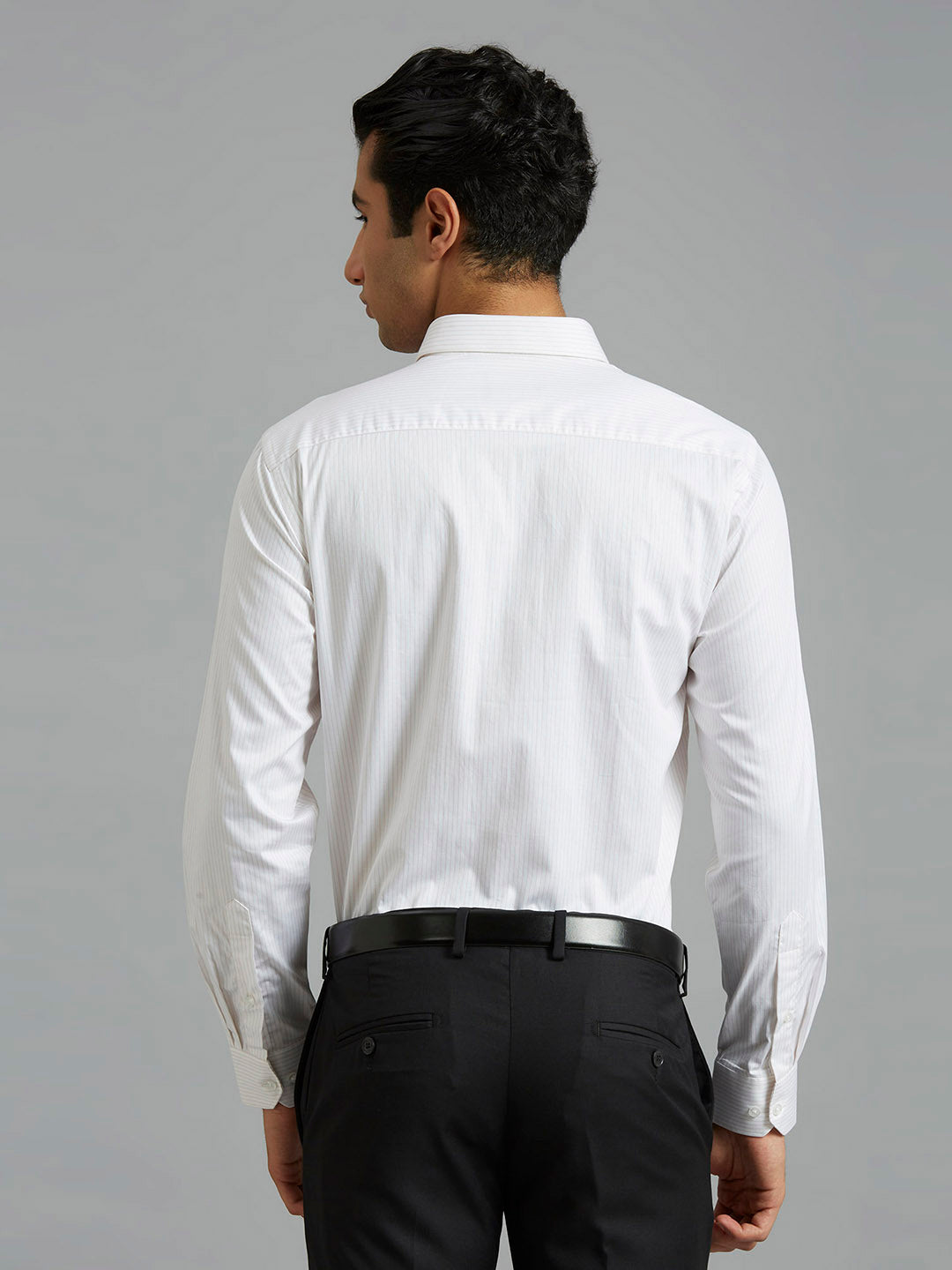 Pink Stripe 100% Cotton Regular Fit Formal Full Sleeve Shirt