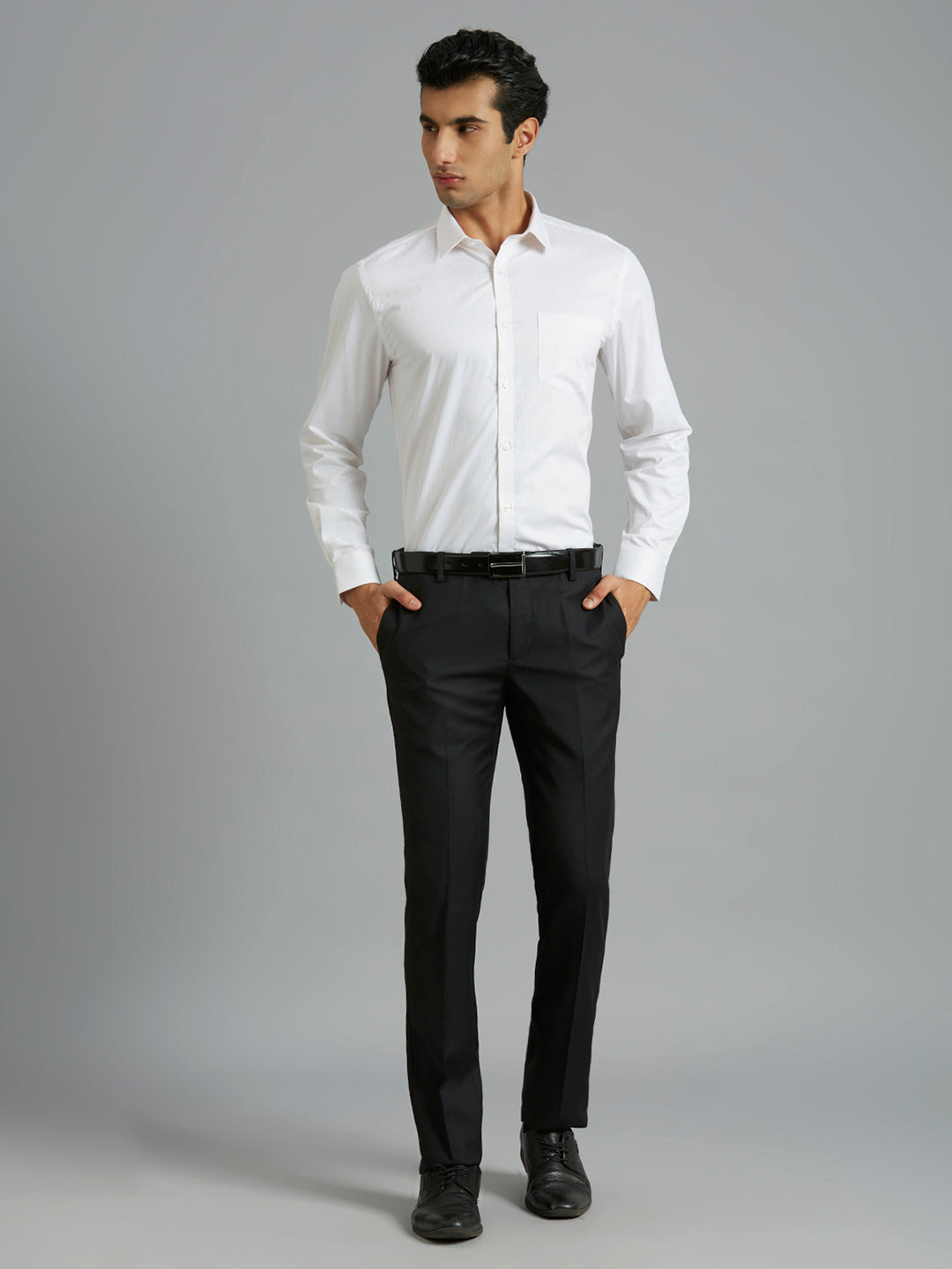 Pink Stripe 100% Cotton Regular Fit Formal Full Sleeve Shirt