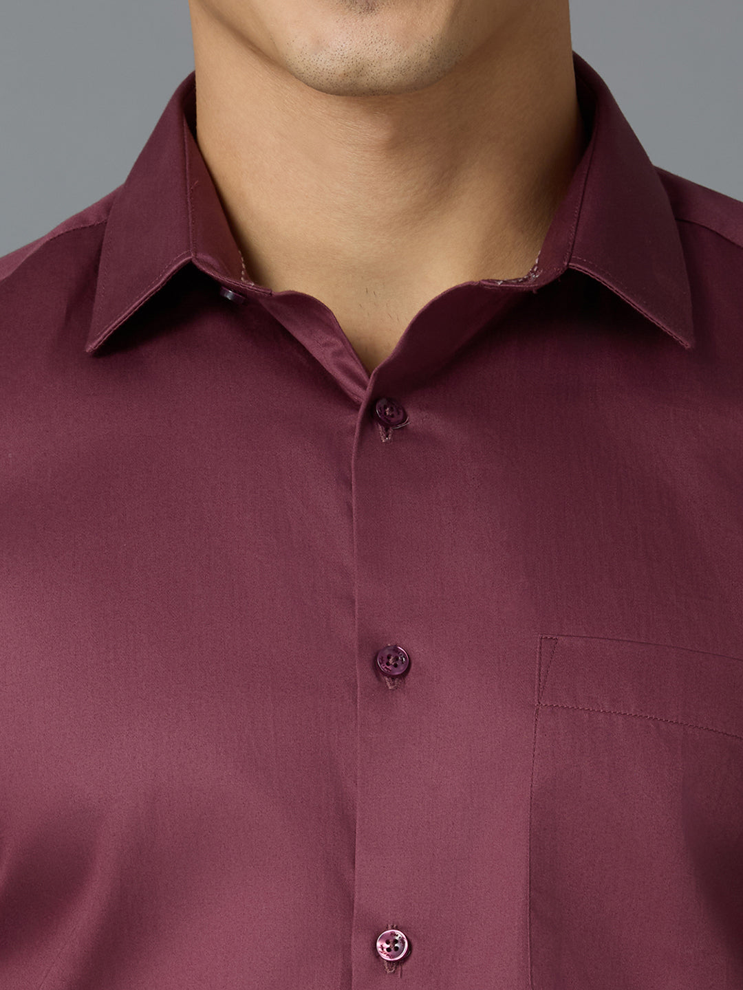 Maroon Solid 100% Cotton Slim Fit Celebrate Full Sleeve Shirt