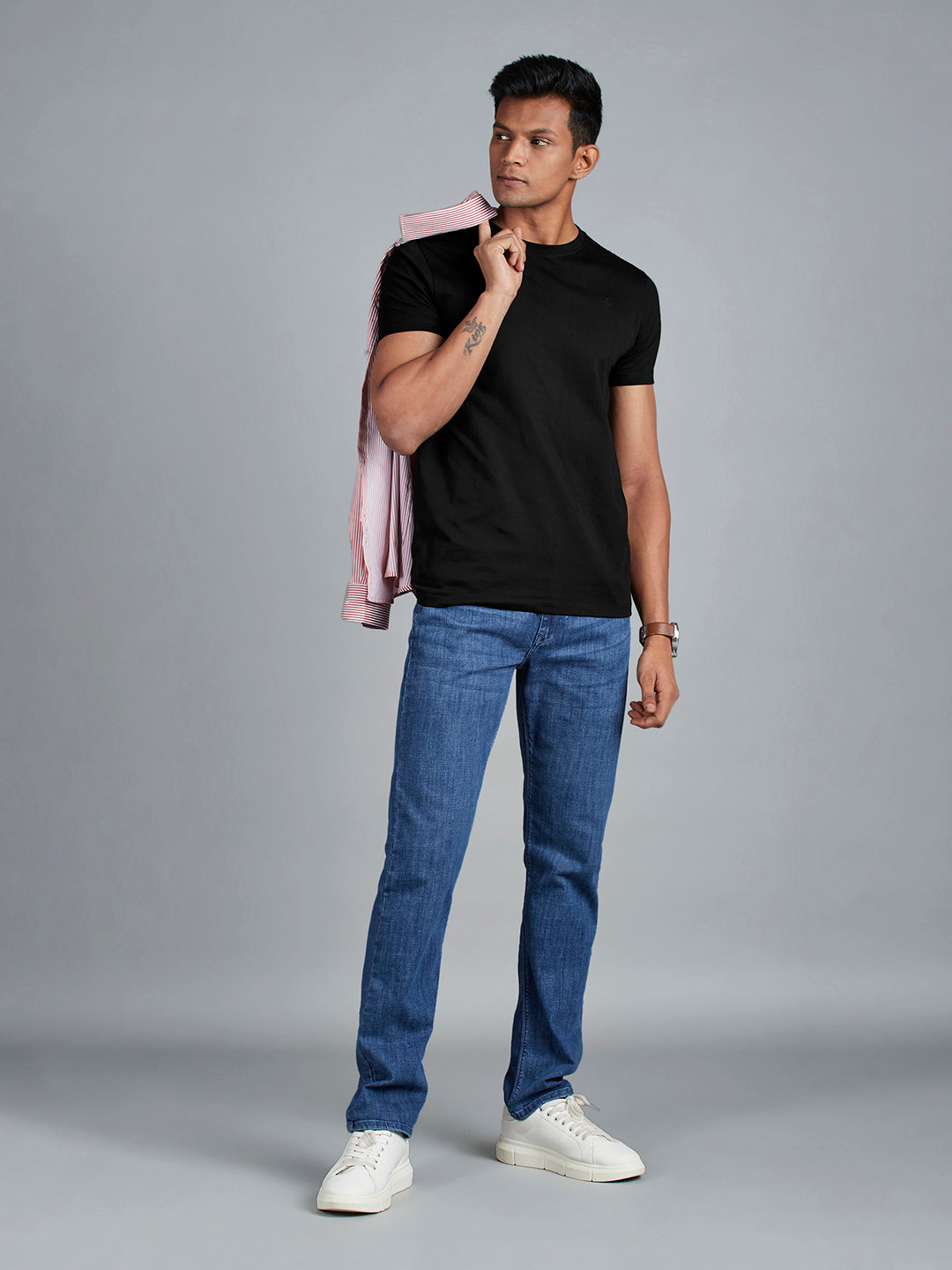 Black Menswear Topwear T Shirts