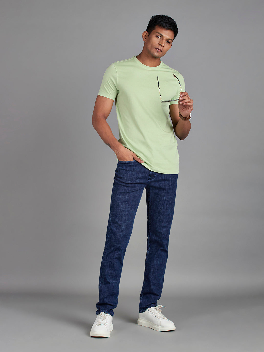 Light Green Menswear Topwear T Shirts