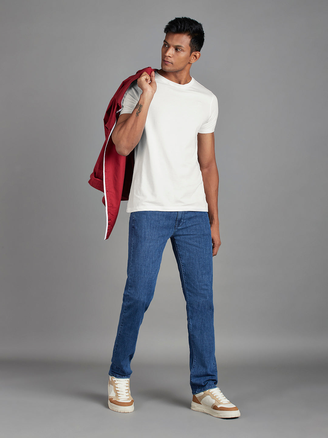 White Menswear Topwear T Shirts